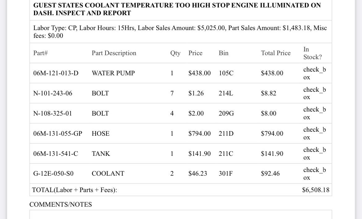 A7 water pump AudiWorld Forums