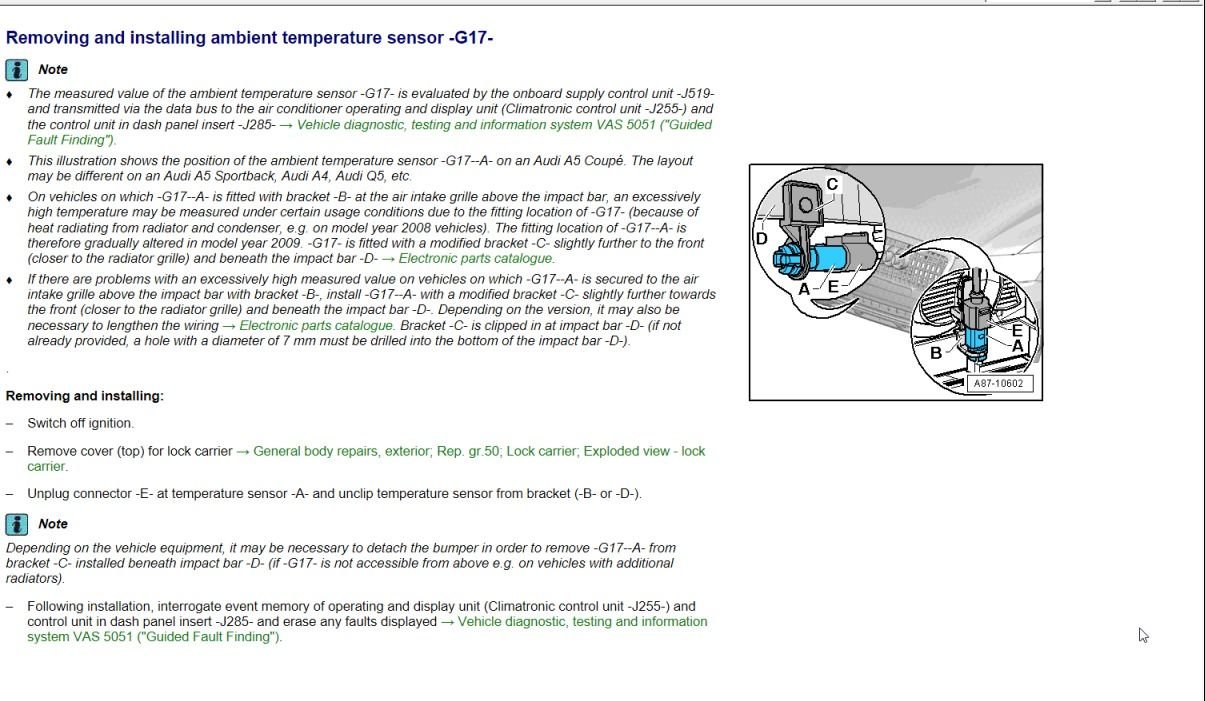 Audi Q5 2012 faulty temperature sensor AudiWorld Forums