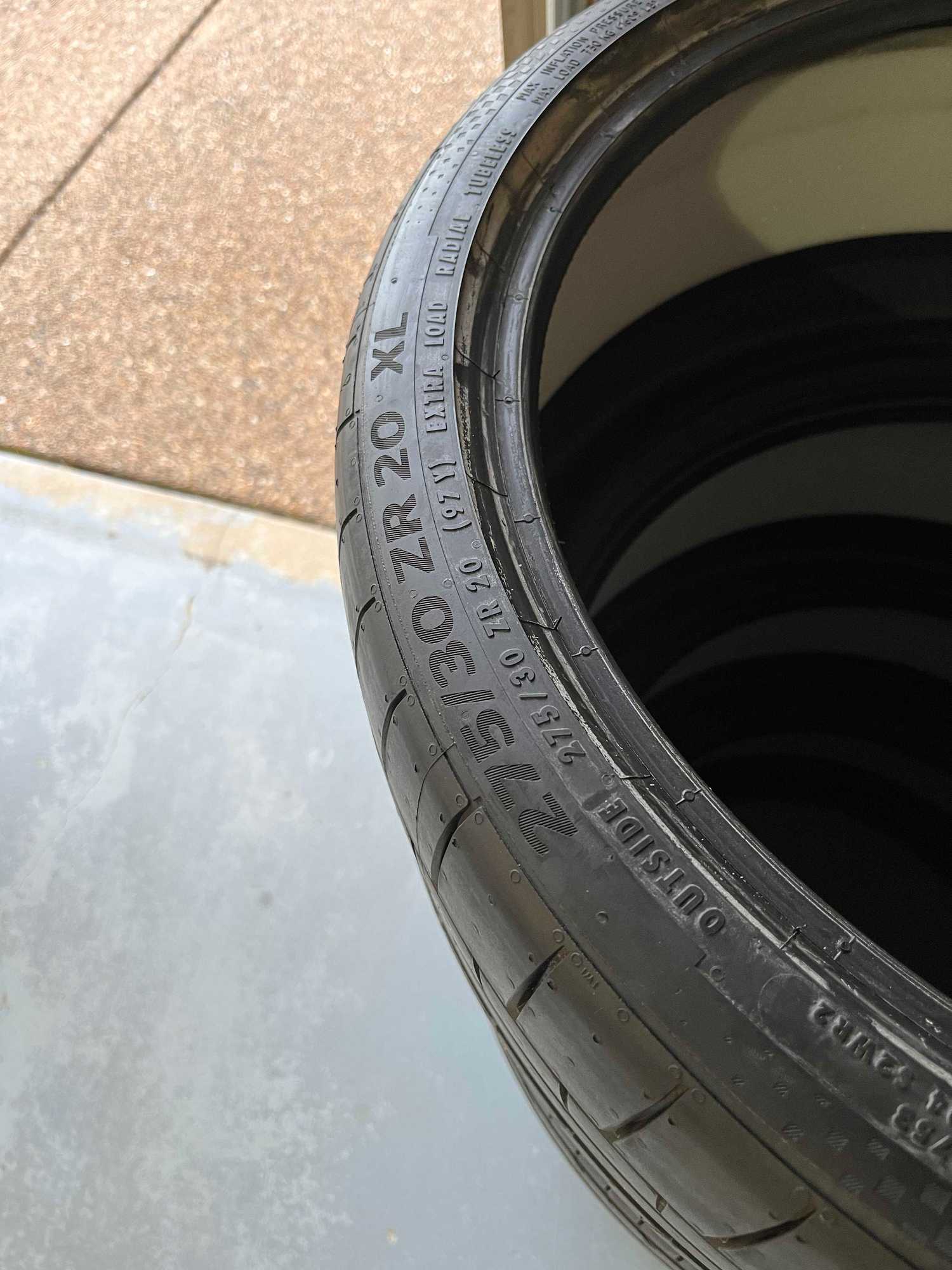 OEM Continental SPORTCONTACT 6 275/30ZR20 - 9/32nds 