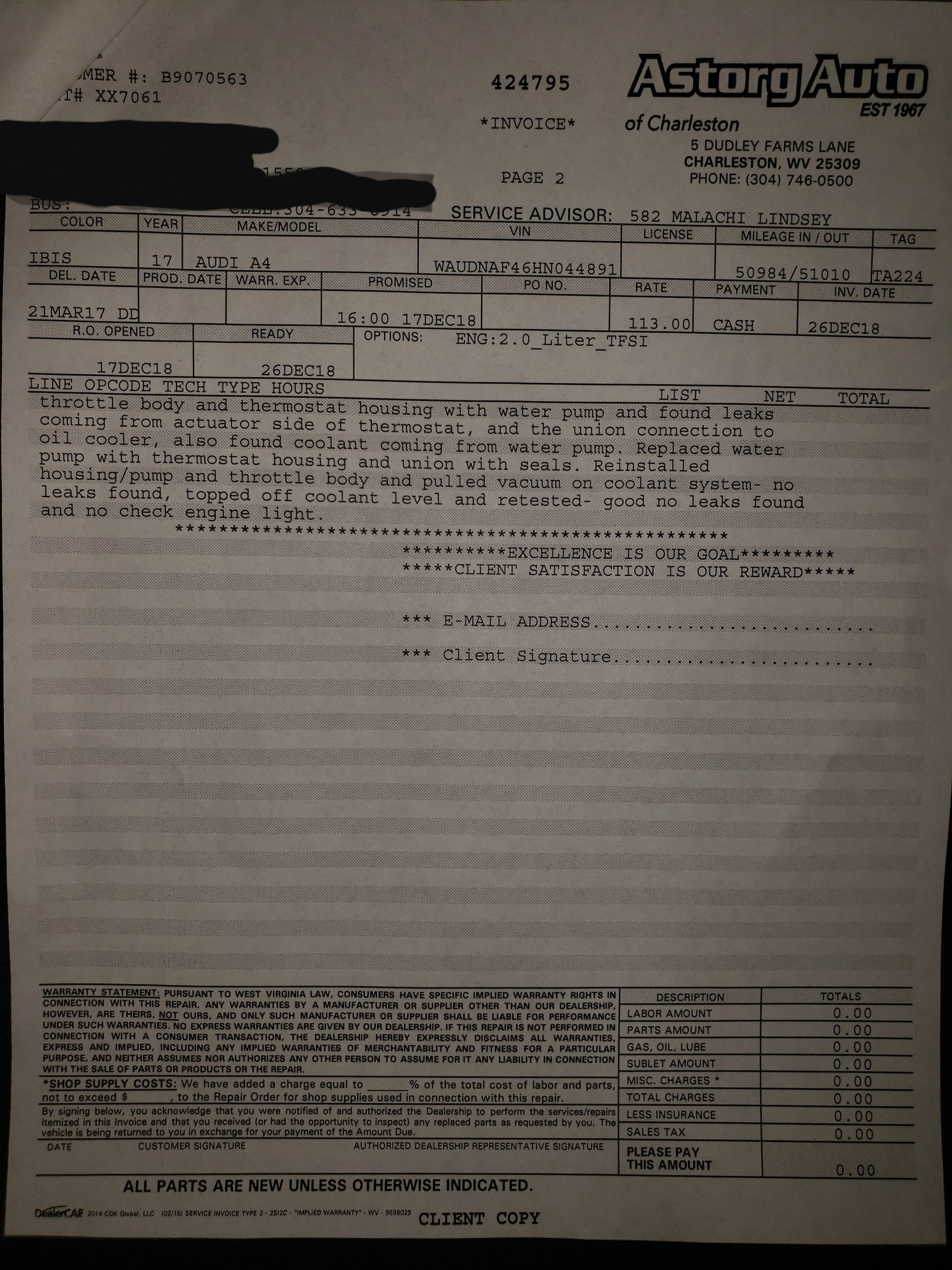 Code P268100 Engine Coolant Bypass Valve Control circuit open - Page 2 ...