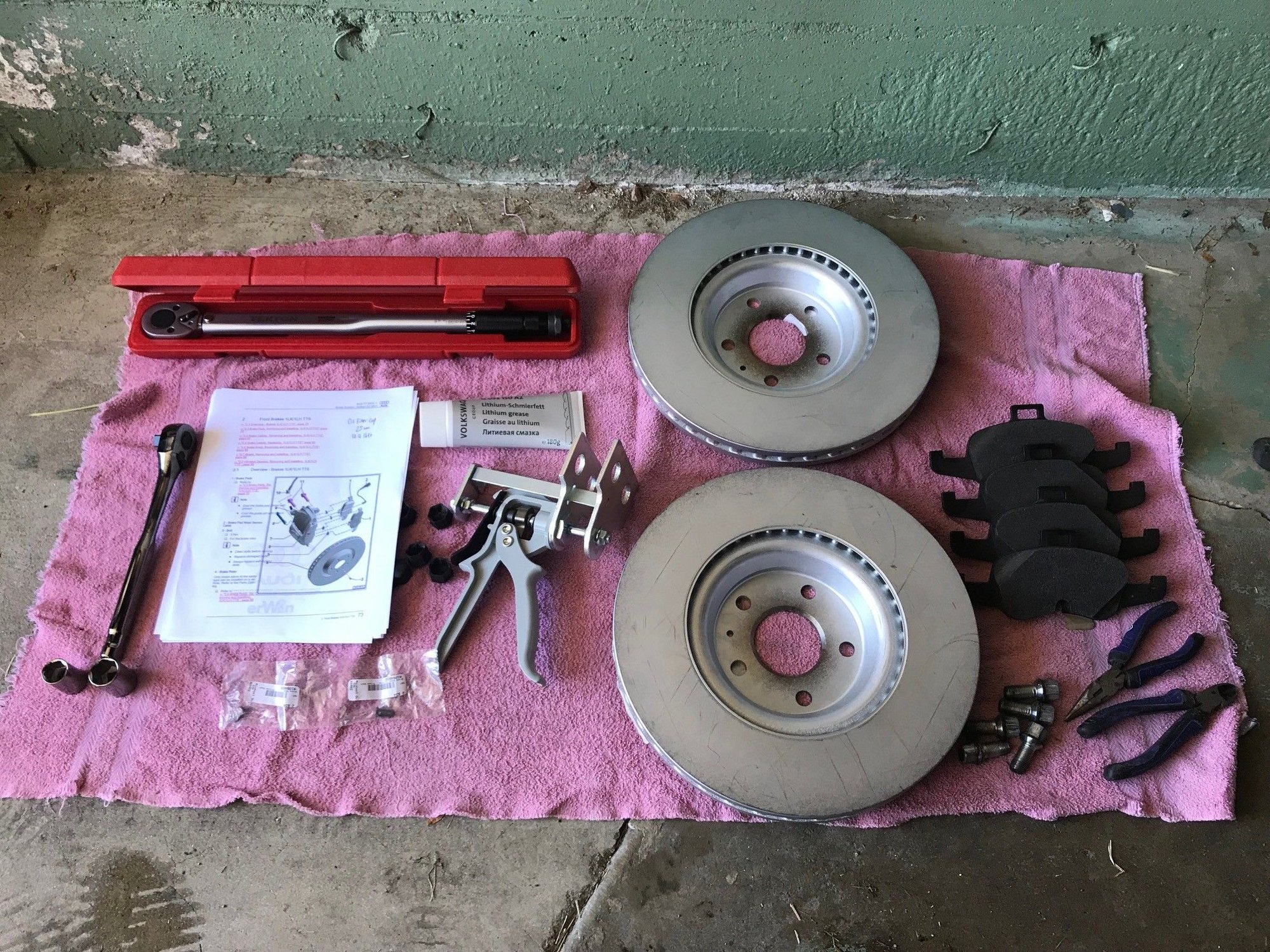 TTS Front Brake Job w/photos AudiWorld Forums