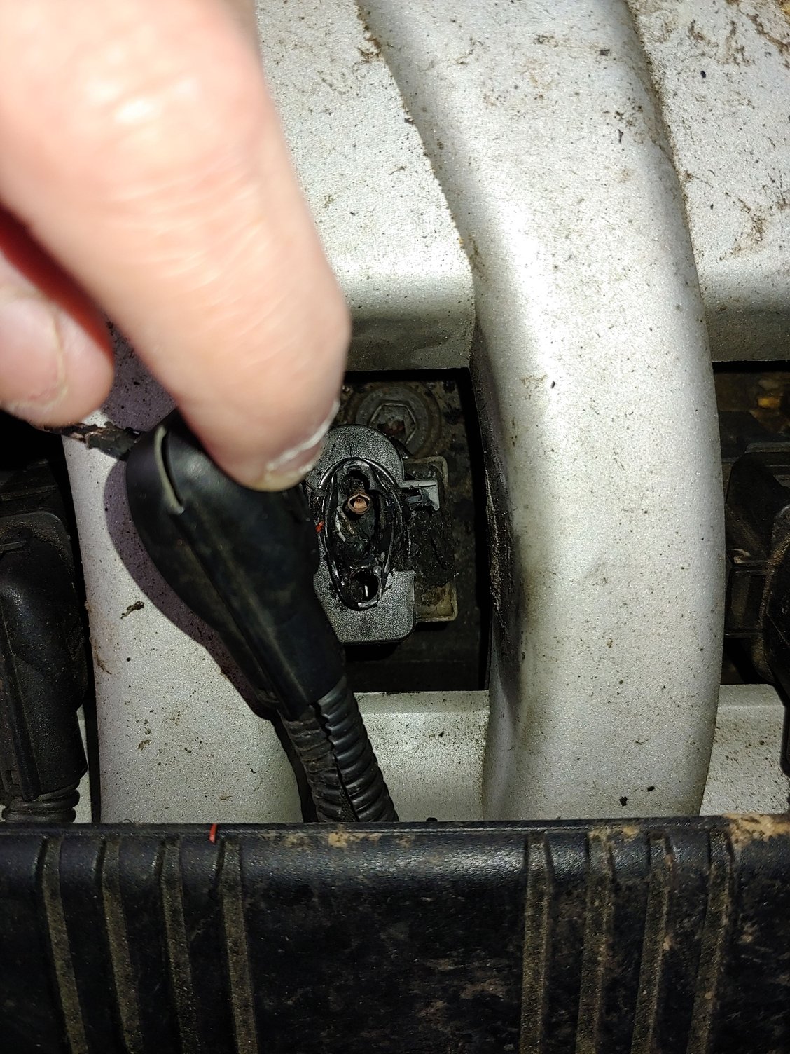 2007 3.6 ignition coil connector burned / replacement