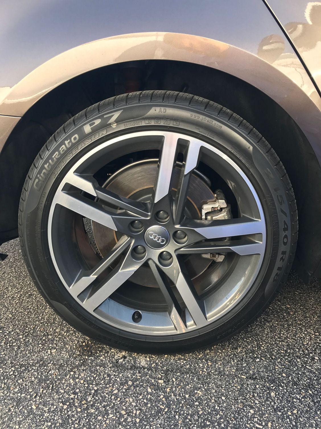 Audi A4 2017 Audi A4 B9 18 inch OEM Wheels and Tires ...