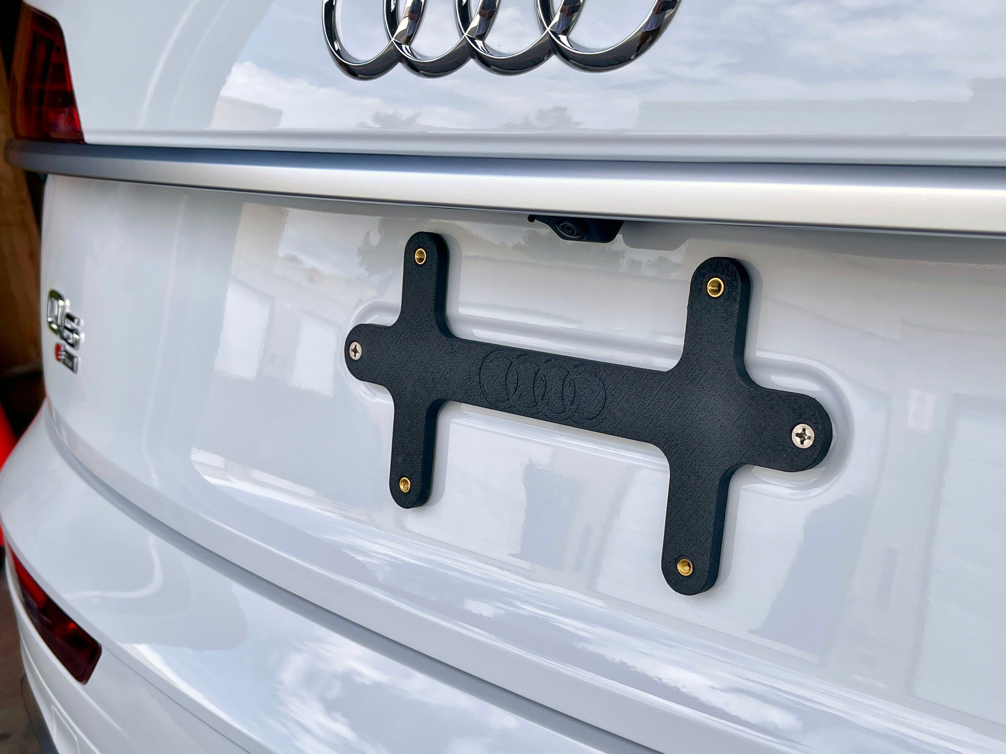 Audi rear deals license plate frame