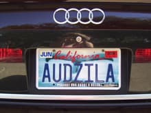 My car's name is Audzila.  It rhymes with Godzilla.  Because she is such a BEAST!  :)