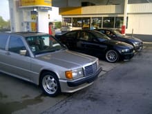 the Benz about to intrude on an M meeet