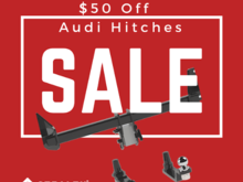 Fall Sale is here!!
Enjoy $50.00 off all Audi hitches.  Limited time only