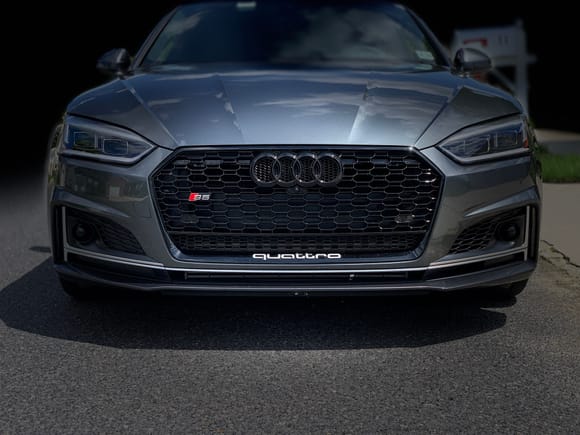 Aftermarket RS-style grille & black rings