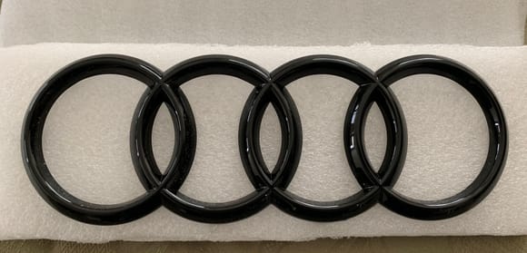 EMD Black Audi Rings for the RS-Style Grille