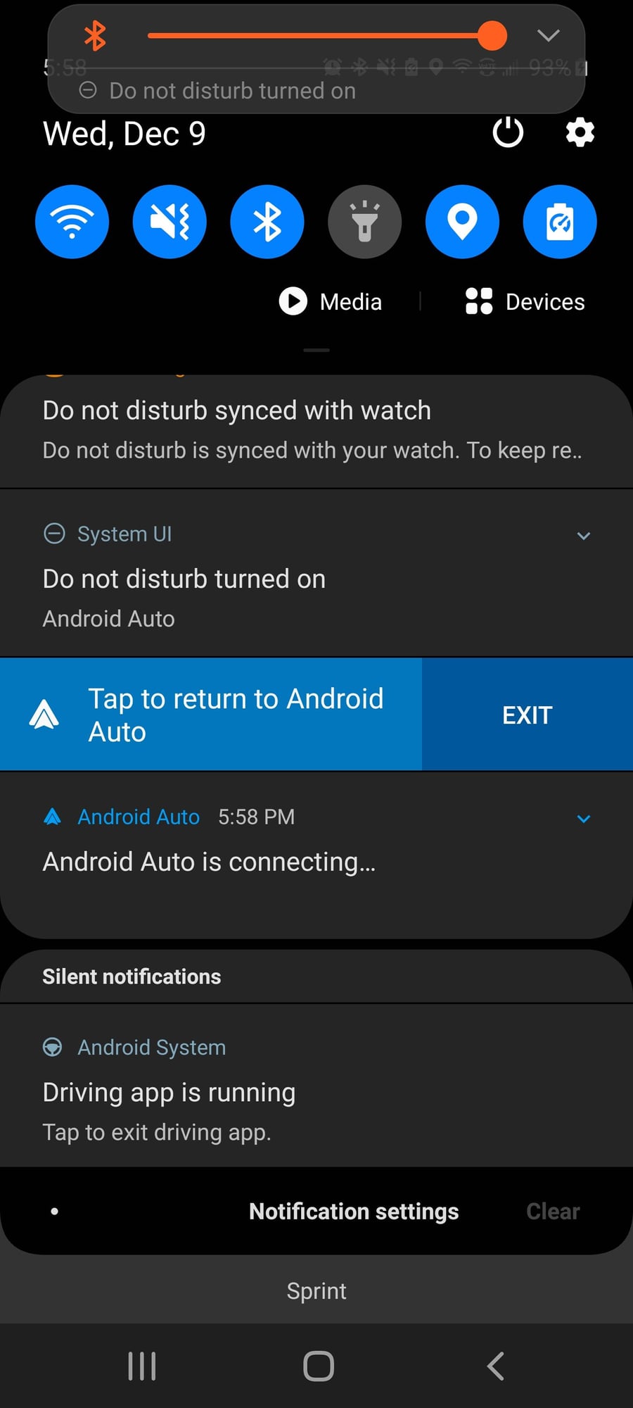 android auto turn off do not disturb