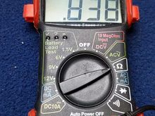 Typical resistance reading across the two wires.