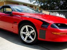 My camaro with the hockey stripes that I designed and made. Let me know if you want a set!
