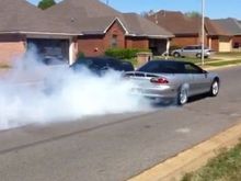 Camaro burnout
