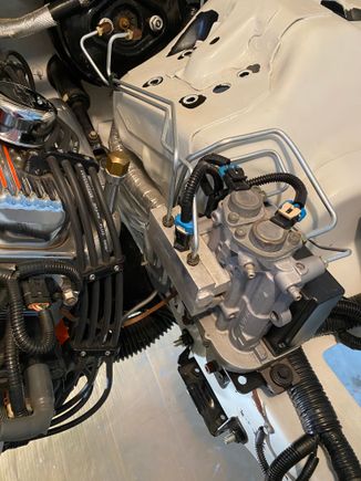 I forgot to mention I ordered new hard brake line kit from Inline Tube.  Installed and the long line to rear was spot on the line from ABS to passenger side was short on the Drivers side.  I was able to still use without looking like Bubba got ahold of it. They were well made though.