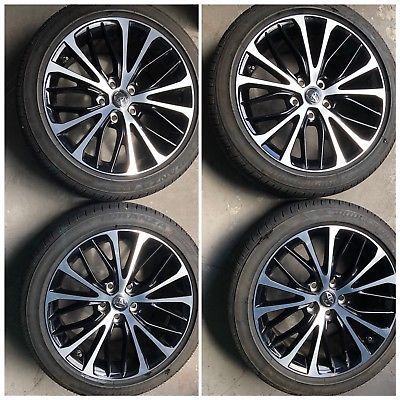18 Toyota Camry 2018 Oem Wheels Rims Tires Se Le Avalon Hankook 2018 18 Toyota Camry Black Wheels Rims Oem Factory Bridgestone Tires On Ebay