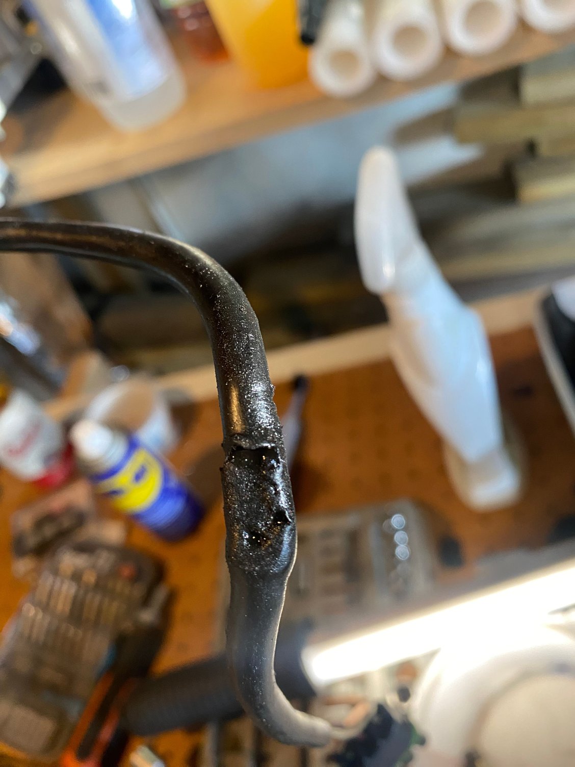 One of the factory clips holding the CPS wire in place also crushed it. Oh well 