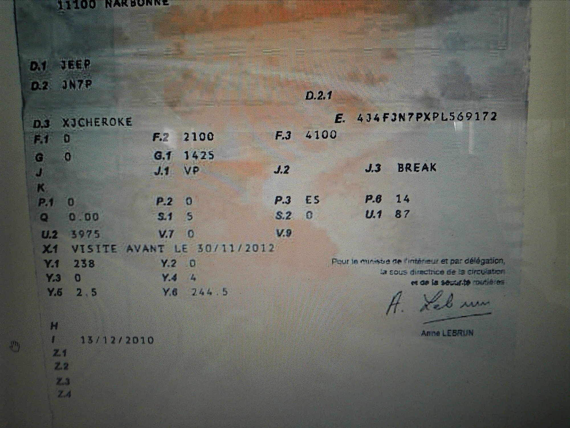 This is the photo I have of the registration