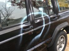 Jeep was vandalized a while back