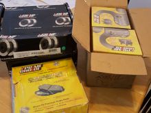 Rotors, hubs, and pads.