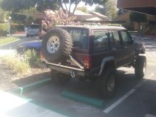 The Jeep's bumper. Long way from complete.