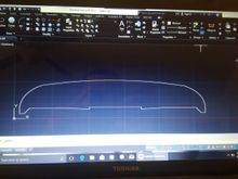 Transfer the paper template onto Autocad and send the file out to be CNC cut