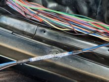 For when I have to work on this later, or if I sell my jeep and the next owner has to figure out what I did to it, I bundled the wires together and labeled them. This small loom was then incorporated back into the main harness.