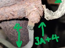 exhaust clamp junction of bell and body
