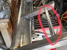 I added these 1x1 supports for 2 reasons. It’ll help support the plate in this vulnerable area and it’ll keep the tie ins in proper position while being welded.