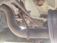 Exhaust mount is pretty rusted and loose