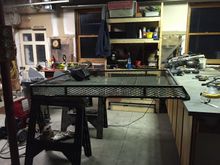 All the metal grate is on and it is 99% finished.