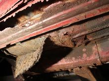 1999 XJ Cherokee, 254,000 miles. Underside - Driver's Rocker Panel and Floor Pan - 1.