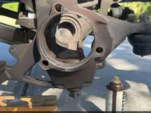 after wheel bearing removal.