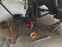 Changing all the wheel studs as the last ones were to short.