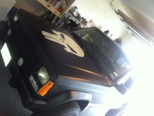 I used tractor glossy black, It has the same texture and bed liner