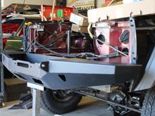 Got it now so I can fab it in properly, while boxing in the front of the Jeep.
