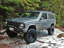 First day out with the front lifted more, and new lights.