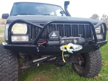 New Dirtbound Offroad bumper and new Superwinch.  Yay!
