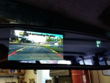 rear camera which switches on when the jeep is in reverse