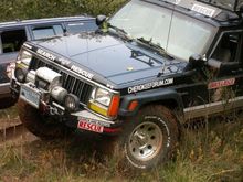 Very intricate install of red clay, fun and father hood :)LOL
My son and I having a lot of fun slinging mud on this day!