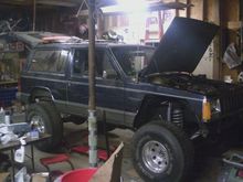 First Pic of the Jeep in 4 years!
Shows: Lift, tires, and trimmed fenders