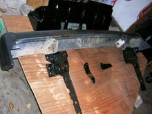 Recovery Points - Big differnace in brackets! After taking the bumper off, I don't know if I would feel comfortable mounting expensive lights with the original brackets much less try to use it for pulling someone out...