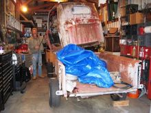 Been busy since Christmas. Finally got the body off the donar '92 Explorer. I should be getting the last of the parts for rebuilding and lifting the front end today. Got the cab off the '50 F-1 last night.
