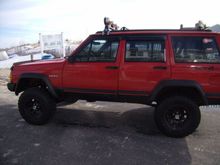 Jeep at Brick Beach