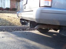 Lovingly referred to as the biggest tow hitch ever put on an XJ.