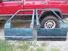 two halfdoors outside