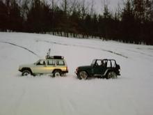 a little bit of fun in the snow