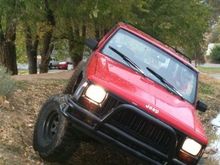 Jeep 1. Behind Grocery Store 2.