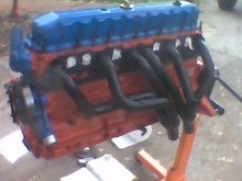 rebuilt motor about to go in painted Gator orange and blue!