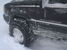 Playing in the snow