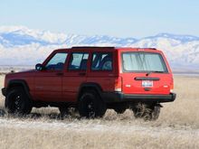 Jeep in the desert